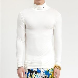 Ambush Logo Jersey Turtleneck White 2 Medium M